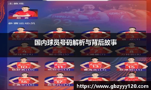 国内球员号码解析与背后故事